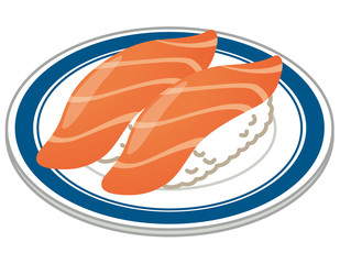 寿司　サーモンの握り