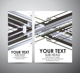Brochure business design Abstract line template or roll up. Vector Illustration 