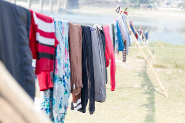 Drying Clothes on Sun