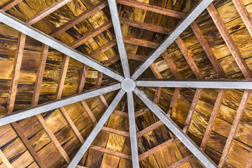 Wooden octagon ceiling