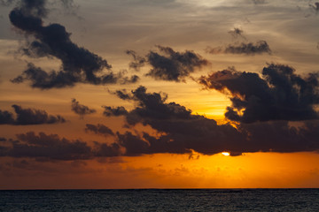 Sunset in Maldives