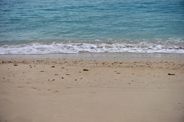 綺麗な夕方の砂浜