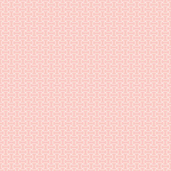 Seamless geometric pattern for your designs and backgrpounds. Modern ornament with repeating elements. Pink and white pattern