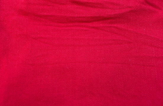 Red fabric texture background, valentine background
