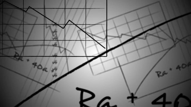 Seamless animation science, physics and mathematical formula equation doodle handwriting in zooming education concept. Used for science doodle background pattern in 4k.