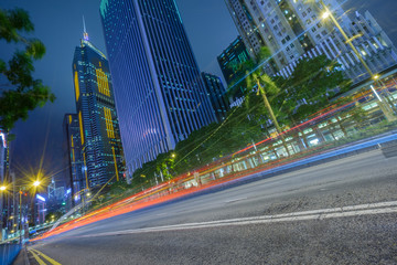 Obraz premium Traffic road in downtown of Shenzhen,China.