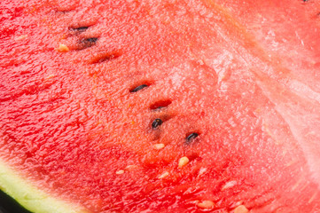 Fresh sliced watermelon