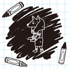 egypt god doodle