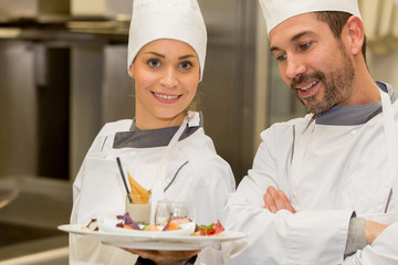 chef preparing snack