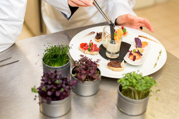 Top view of snack plate