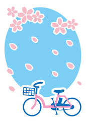 桜吹雪サイクリング　電動アシスト自転車