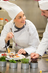 Chef teaching how to cook