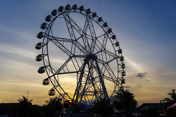 Ferris Wheel at the sunset 