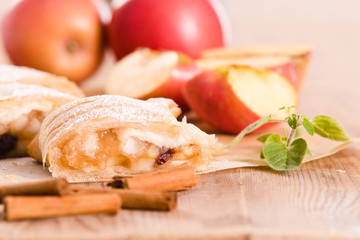 Apple strudel. 