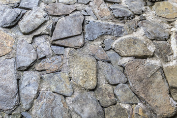 Pattern and texture stone wall