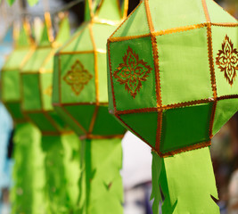 Lanna Lantern, Lantern Festival or Yee Peng Festival in Chiangma