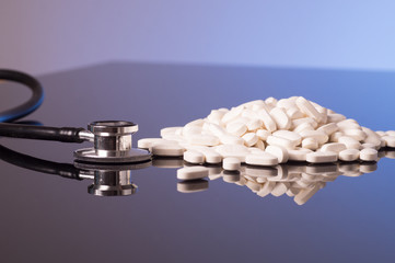 pile of white pills