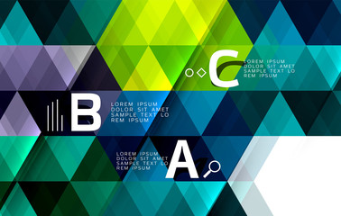 Vector modern triangle background