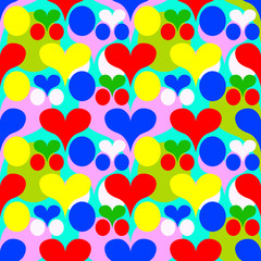 Textur - Nahtlos - Muster - Herzen - Valentinstag