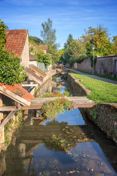 Promenade des Petits Ponts (small  bridges promenade), in Chevreuse, France