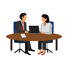 office people flat icon