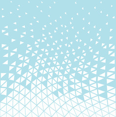 abstracet blue geometric halftone triangle trippy seamless pattern background