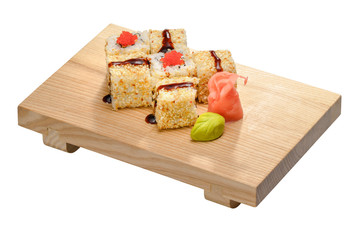 sushi and sushi roll