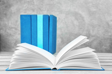 New book on wooden table