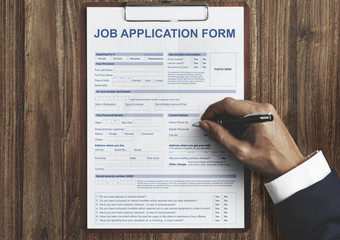 Job Application Form Employment Career Concept