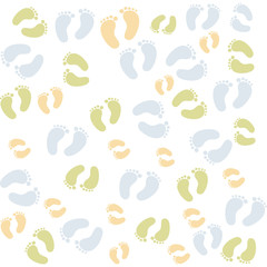 background with footprints