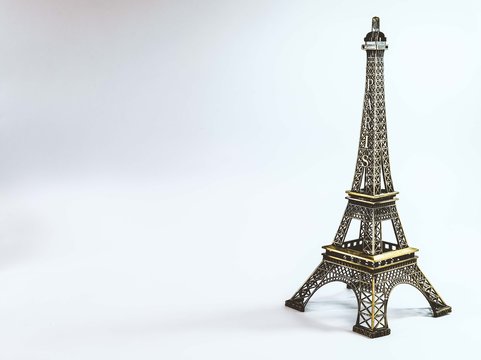 eiffel tower model with with background