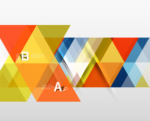 Vector triangle banner