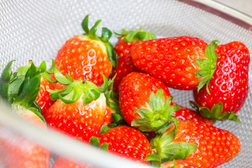 strawberries in bowl