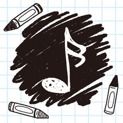 music note doodle
