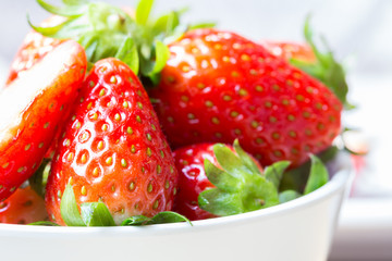 strawberries in plate