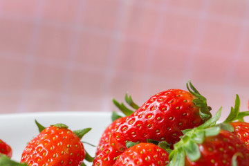 strawberries on fabric