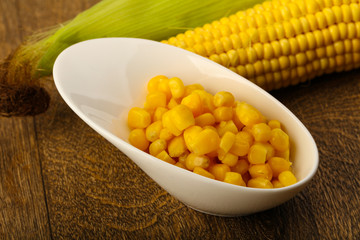 Sweet canned corn