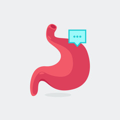 stomach vector illustration