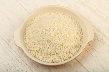 Raw rice heap
