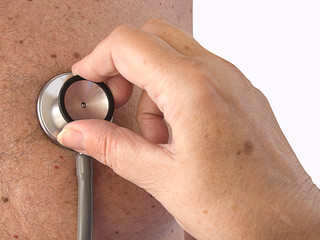 Fototapeta premium Measuring the blood pressure. Isolation