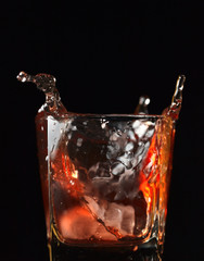 Whiskey with ice