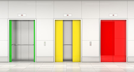 semaphore elevator door © tiero