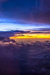 Fototapeta na wymiar Cloudscape at sunset