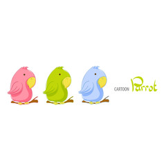 cute cartoon parrot