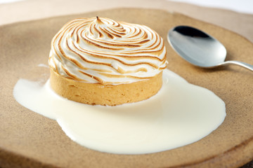 Dessert Pastry with milk