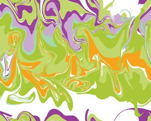 Mardi Gras seamless line marble pattern, Vector illustration