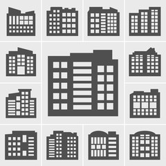 Building Icons Vector illustration