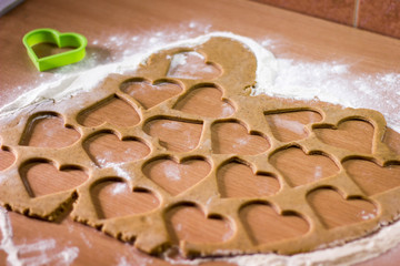 Hearts and shapes for the dough