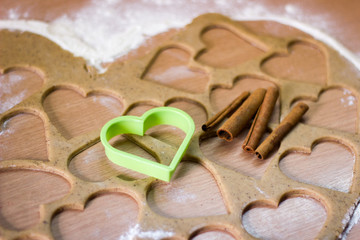 Hearts and shapes for the dough