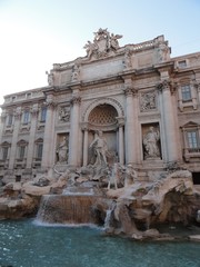 Fototapeta na wymiar Trevi Fountain / Fontana De Trevi - Rome, Italy